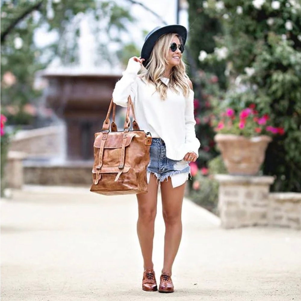 Bed Stu Big Fork Crossbody Tote bag